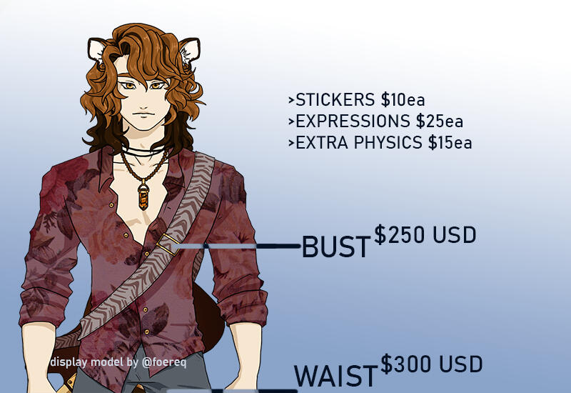 Sample Image with Bust $250 and Waist $300